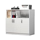 NUHSLF Modern Wall Mounted File Cabinet for Home Office Storage Simple and Stylish Data Organization Solution (A)