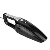 Omquot 3600pa Portable Car Vacuum Cleaner, Strong Suction for a Clean and Healthy Car Environment for Hair, Melon Seeds, Nuts and Liquids (Black)