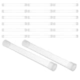 OATIPHO 20pcs Thermometer Storage Tubes Plastic Protector Case for Body Temperature Meters 15x150mm Flat Design Portable Carry Container for Home and Clinic Use