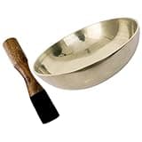 Beavorty Copper Singing Bowl Set with Mallet for Meditation and Practice, Handmade Prayer Instrument Bowl for Temple Use, for Buddhism Lovers and Mindfulness Sessions