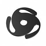 KQFCAZRE Disc Weight 45-Rotation per Minute Adapter Disc Adapter Round, Black