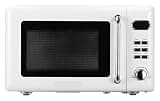 Compact Countertop Microwave Oven With Button Control, LED Display, 700W Power, Auto Menus, Glass Turntable & Child Lock