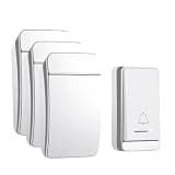 ONMYJFD Waterproof Smart Doorbell Required US EU UK Plug 200M Remote Self-Powered Home Door Bell Chimes