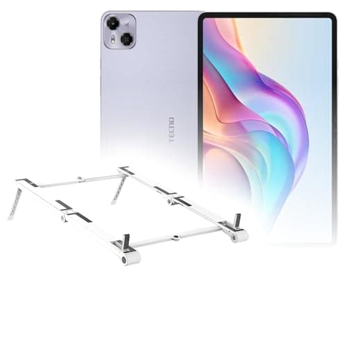 BoxWave Stand and Mount Compatible with Tecno Magepad Pro - Pocket Aluminum Stand 3-in-1, Portable Multi Angle Viewing Riser - Metallic Silver