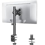 WALI Single Monitor Mount, Monitors Desk Mount, Single Monitor Arm Holds Screen Up to 32inch, 22lbs, Fully Adjustable Mount Designed for Home Office Application(M001S), Black