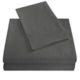 Synvexor 2026 New 4 Piece Queen Sheets Set, Cooling & Soft Microfiber Bedding, Deep Pocket Fitted Sheet & Pillowcases, Wrinkle Resistant, Breathable (Gray)