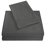 Synvexor 2026 New 4 Piece Queen Sheets Set, Cooling & Soft Microfiber Bedding, Deep Pocket Fitted Sheet & Pillowcases, Wrinkle Resistant, Breathable (Gray)