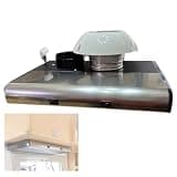 12V RV Range Hood with LED Light, 130m³/h Exhaust Fan