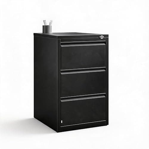 PeakPursuit 2 Drawer Lateral File Cabinet with Lock, Steel Filing Cabinet for Letter, Legal & A4 Files, Full Extension Drawers