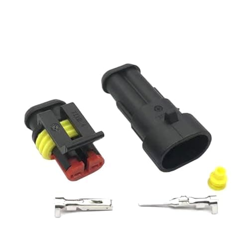 5 Sets 2 Pin Way Female Male SuperSealed 282104-1 282080-1 Waterproof Electrical Automotive Connector For Car(Hand guards)