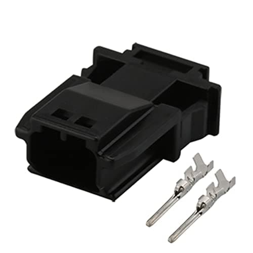 1/5/10/20/50 Sets 2 Pin MX19002P51 MX19002S51 1.2 MM Auto Rearview Mirror Male Female Black Connector Wiring pl;/UG Socket(2p Male,20 Sets)