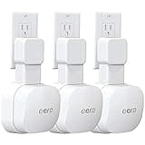 Tizomi Outlet Wall Mount Only for eero 6 & 6+ mesh Wi-Fi System (NOT for Pro 6/Pro 6E), No Messy Wires & Space Saving Outlet Mount Holder for eero 6 Extender (3 Pack)