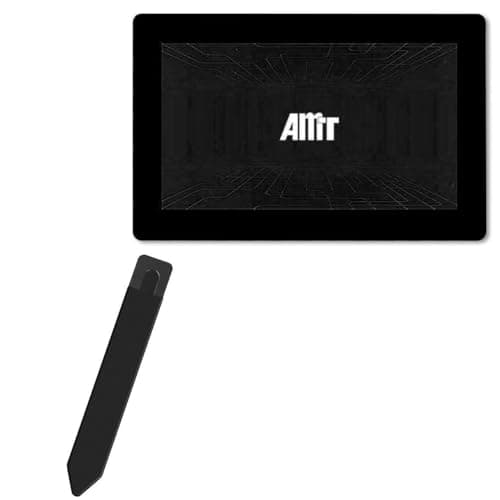 BoxWave Stylus Pouch Compatible with AMT Sigma S Series Touchscreen Display (21.5 in) - Stylus PortaPouch, Pen Stylii Holder Carrier Portable Self-Adhesive - Jet Black