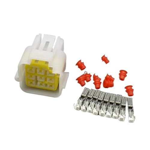1/5/10/20Kits 9 Pin Way FW-C-9M-B FW-C-9F-B Male Female Waterproof Electrical Wire Connector Plug Auto Connectors(Dark Grey,10Sets)