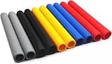 TUOREN Colourful Drumstick Grips Comfortable Rubber Handles Drum Kits Percussion Accessories for Drumming Exercise 5 Pair