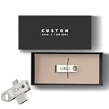 Kacenray Custom Swivel USB Type-C Flash Drive, Personalized Logo Rotary Thumb Drive for Real Estate Agencies, Legal Client Handovers, Secure Archiving, Optional Custom Gift Box (100,64 GB)