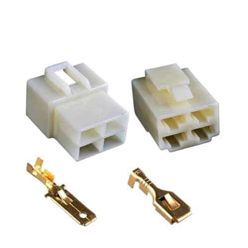 6.3mm Electric Motorcycle Connector 2p3p4p6p8p9p12p14p Automotive High Current Wire Harness Male and Female Plug Housing(4p,10sets)
