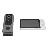 Diyeeni Video Doorbell with 4.3 Inch Screen, 115 Ultra Wide Angle, 2 Way Audio, IP65, Battery Operated, No WiFi Needed for Home Security