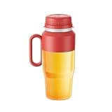 Powerful Plastic Portable Blender With 2 Lids 38 Blades Powerful Usb Portable Juicer Cup For Smoothies Ice Blending Juicing compact(Rojo)
