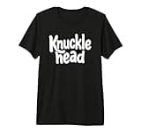 Knucklhead Black n White Text Premium Tri-Blend T-Shirt