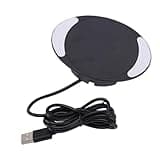 ciciglow Under Desk Wireless, 10W Under Table Charging Pad with Concealed Design Tool Free Adhesive Installation for Home Office Countertops