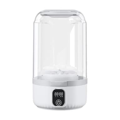 Wireless Mini Underwear Washing Machine, 1.5L Capacity, With LED Smart Display, Portable Home Washing Machine For Baby Clothes Socks Small Garments(Size:5.7 * 5.7 * 3.15in,Color:White~A)