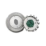 HQ64 Replacement Shaver Heads, 3 Pack Stainless Steel Blade Compatible with Philips HQ/AT/PT Series HQ5705 HQ5710 HQ5715 HQ6070 HQ6075 HQ6090 AT750 AT751 AT810 PT710 PT715 PT720(3pcs)