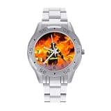 FekiLoot Watch for Men Big Face Stainless Steel Wrist Watch Personality