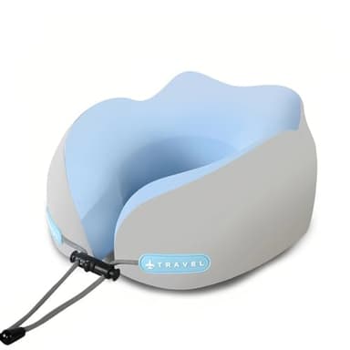JZHACAPSP Portable Travel Neck Pillow with Memory Foam U-Shaped Neck Support, Suitable for Airplanes, Cars, Homes, and Offices