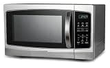 1.3 Cu Ft 1000W Countertop Microwave With 10 Power Levels, Digital Timer, Pull Handle Door Lock, Stainless Steel