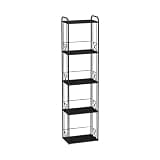 WANGHAI2024M Bookcases Narrow Industrial Style Floor Standing Iron Bookshelf Open Storage Layer Stand for Office Home
