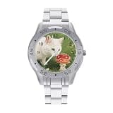FekiLoot Watches for Men Big Face Stainless Steel Wristwatch Casual Watch