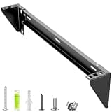 STANDOPIA 1U Vertical Wall-Mount Rack - 19" Steel Wall & Under-Desk Bracket for Server, Network Switch, or Patch Panel, Supports up to 121lbs, for Cabinet or Server Room, JHSVR-1U