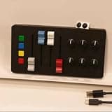 Type-C USB MIDI Controller with 4 Buttons 4 Sliders 6 Knobs, Plug & Play Portable MIDI Controler for Sound Design Live Performance EM-MIDI1