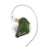 BASN Bmaster in Ear Monitor Headphones for Musicians, Hybrid Triple Drivers Dynamic Earbuds, Sound Isolating Earphones with 2 Detachable MMCX Cables (Olive)