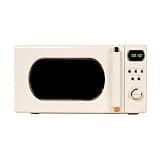 0.7 Cu Ft Retro Countertop Microwave Oven, 700 Watts, Vanilla Dream, New - Includes 8 Quick-set Menus, LED Display, Kitchen Timer And Clock For Easy Time Management