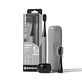 MIPOW Slim Pro i4 Electric Toothbrush Rechargeable Smart Ultra Sonic 3 Modes Magnetic Travel Case &Ceramic Dock, 60Day Long Battery Soft Bristles 2Heads IPX7 Waterproof,Color-(Gray)