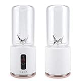 GOTOTOP Portable Juicer USB Rechargeable Blender 260ML ABS PC Stainless Steel 7.4V for Milkshake with 22000RPM Blending Travel Home Office Portable Juicer