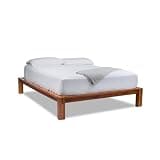 Lancaster County Crafted The Kumi Bed, Japanese Joinery Solid Hardwood Bed Frame, Tool-Free & Hardware-Free, Handcrafted by Mennonite Artisans in Pennsylvania USA – Chestnut, Queen