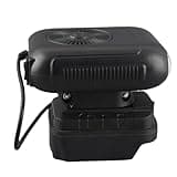 Bewinner Battery Powered Heater for 18V, Portable Space Heater with 90° Tilt, 2 Temperature Settings 30-80°C, 2xUSB Output, Quiet Compact for Dormitory Tent Vehicle Workshop