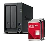 Synology DS725+ 2-Bay Diskstation NAS (Ryzen R1600, 4GB Ram, 1x 2.5GbE, 1x 1GbE, 2X M.2 NVMe) 8TB Bundle with 2X 4TB WD Red Plus