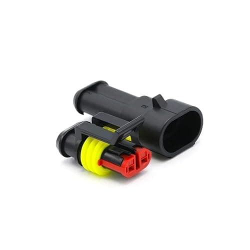 10 Sets Waterproof Connector 1/2/3/4/5/6 Pin 12A IP68 Electrical Automotive Wire Connector Plug Terminals(5P Male)