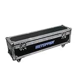 BETOPPER 2-Chamber Flight Case for L1015 RGBW Moving Beam LED Light Bar, Heavy-Duty Road Case with Wheels for Stage Lighting Transport and Storage, Flight Case Only, Lights Not Included
