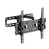 TV Wall Mount, Full Motion TV Wall Mount for TVs, Swivel Tilt Bracket, Fits Wood Studs