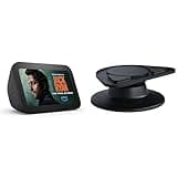 Echo Show 5 Bundle: Includes, Echo Show 5 (3rd Gen, 2023 release) | Charcoal & Made for Amazon Tilt & Swivel Stand | Charcoal