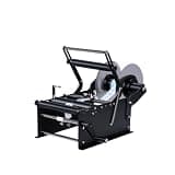 Manual Bottle Labeling Machine with Handle Label Applicator Machine 15-30pcs/min Sticker Label Applicate Machines Adjustable Round Bottle Labeler for PET Plastic Glass Metal Bottles