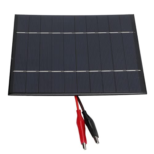 SUNGOOYUE 2.5W 5V Mini Solar Panel, High Efficiency Polysilicon Cells Lightweight Design, with, for Car Battery RV Outdoor Farming Solar Street Light