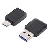 Jelquix Wireless Adapter, 2 in 1 Mini Size & Auto Adapter, Wired to Wireless Car with Type C to USB, Ideal for Car