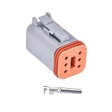 6 Pin Automotive Waterproof Connector Wire Harness Plug DT06-6S DT04-6P DT04-6P-L012 DT15-6P DT13-6P(Female with Pin)