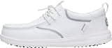 HEYDUDE Men's Wally Golf Classic TG Slip On Shoe, Brilliant White Size 9 | Lightweight Spikeless Golf Shoe | Flexible Traction | Easy On Fit